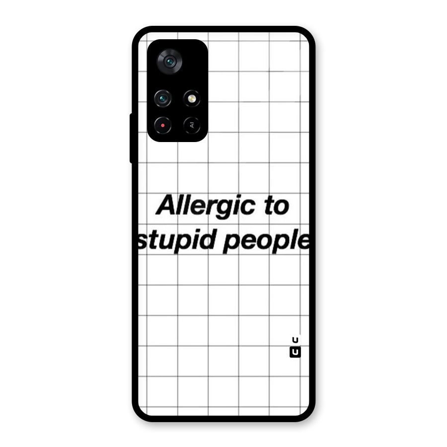 Allergic Glass Back Case for Poco M4 Pro 5G