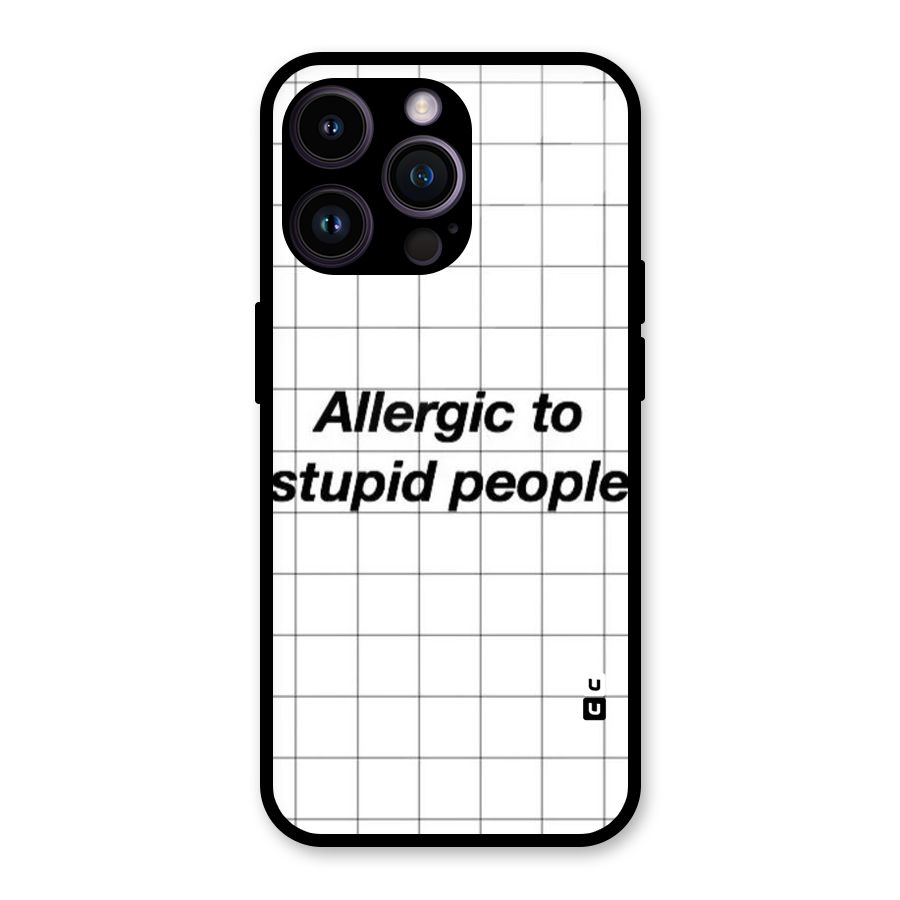 Allergic Glass Back Case for iPhone 14 Pro Max