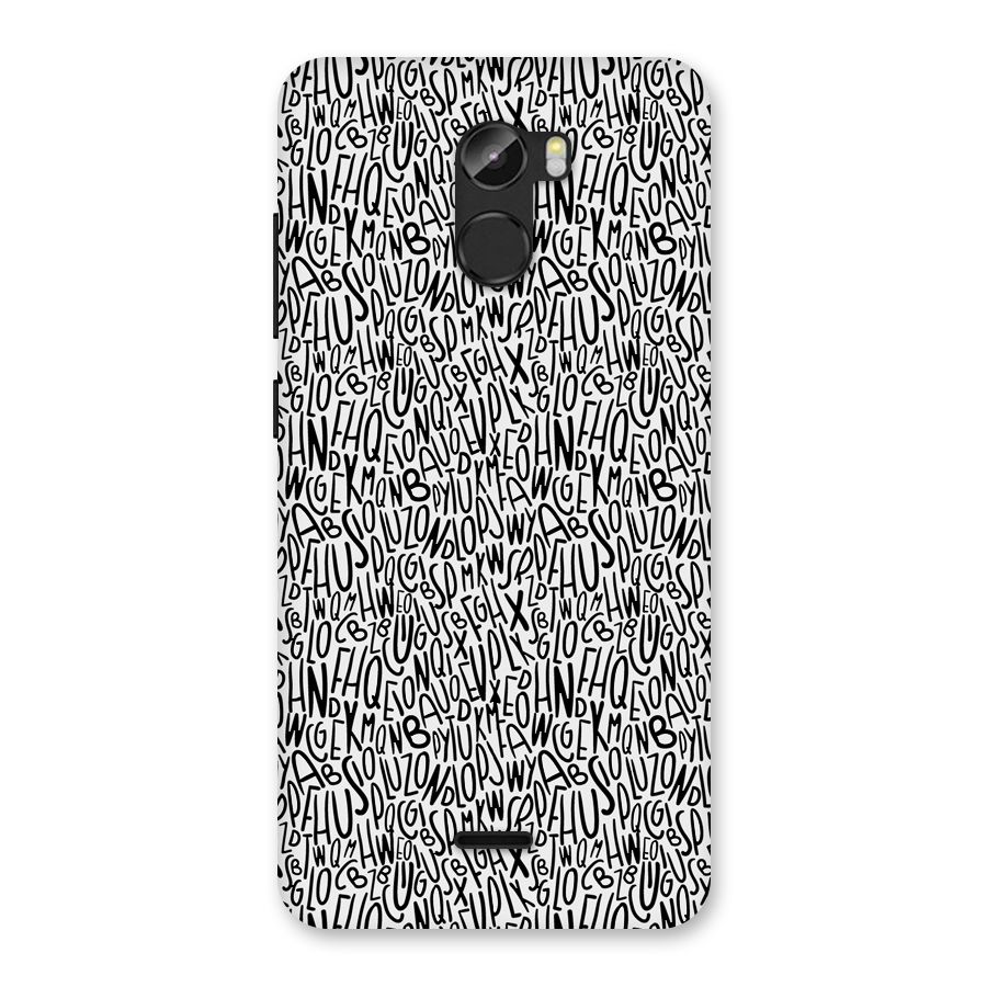 Alphabet Seamless Abstract Back Case for Gionee X1