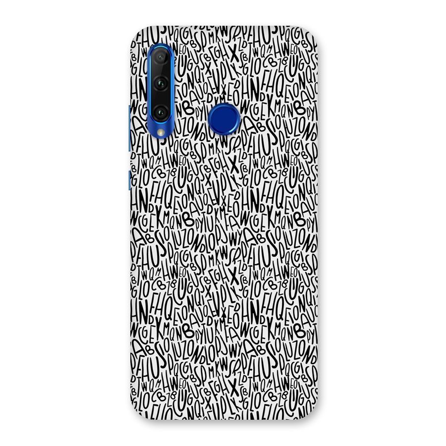 Alphabet Seamless Abstract Back Case for Honor 20i