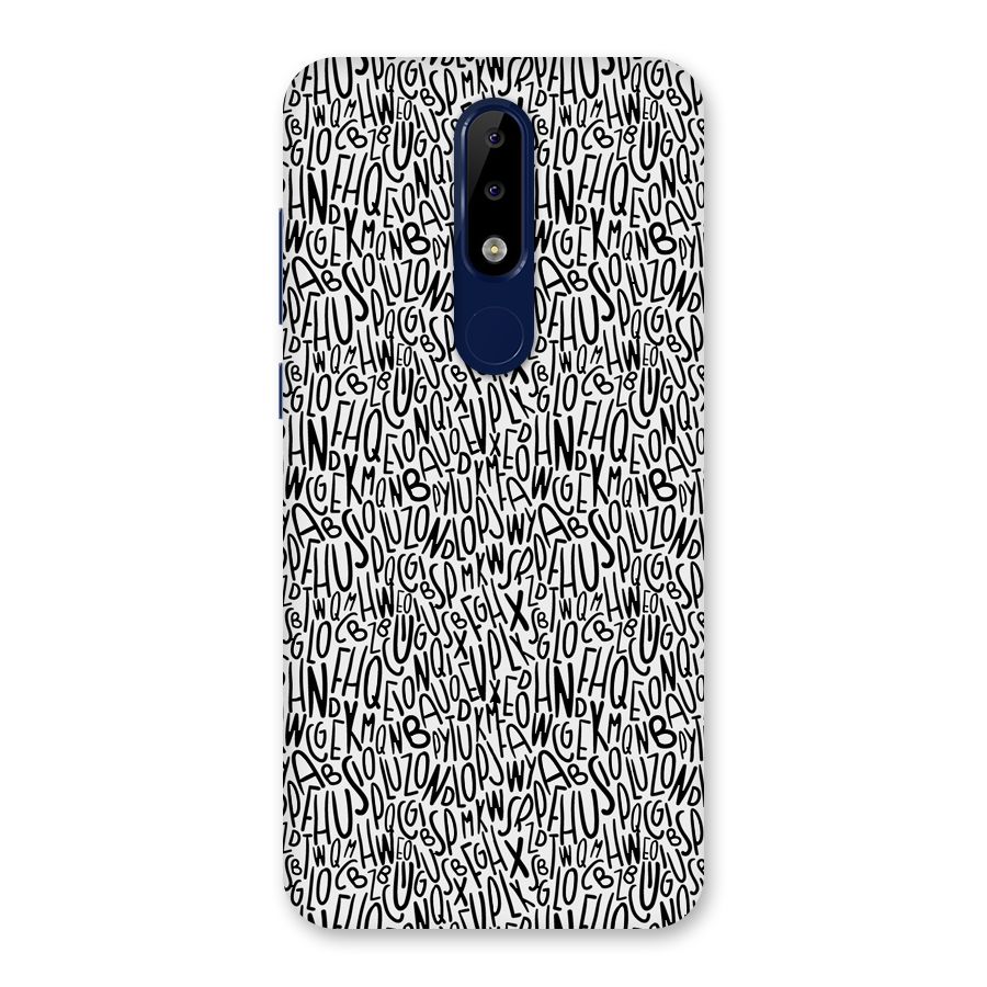 Alphabet Seamless Abstract Back Case for Nokia 5.1 Plus