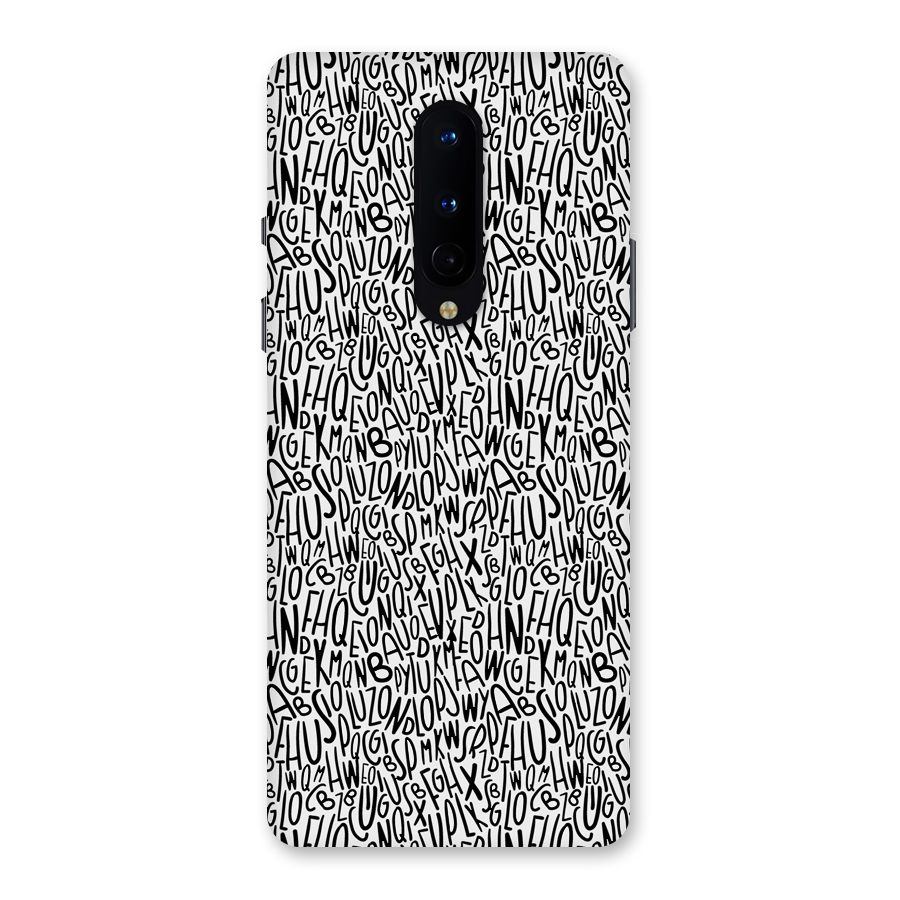 Alphabet Seamless Abstract Back Case for OnePlus 8
