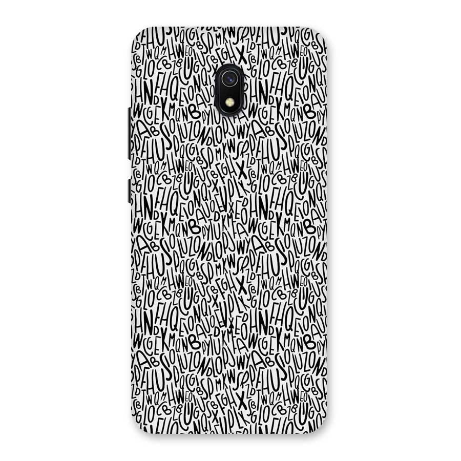 Alphabet Seamless Abstract Back Case for Redmi 8A