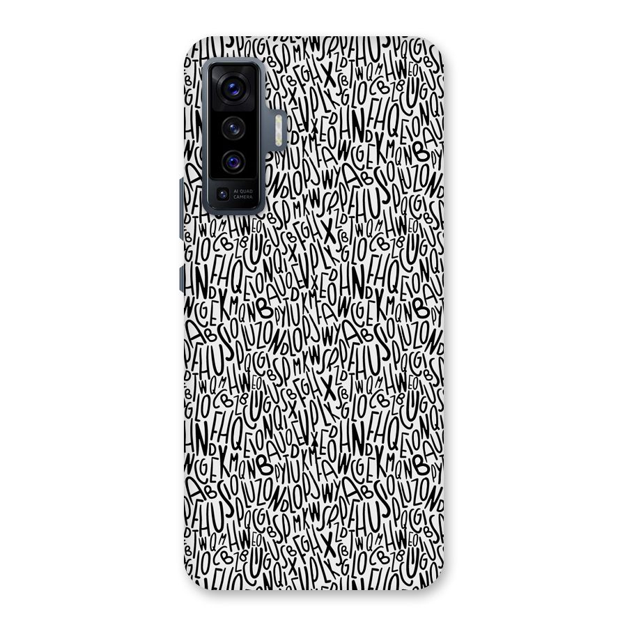 Alphabet Seamless Abstract Back Case for Vivo X50