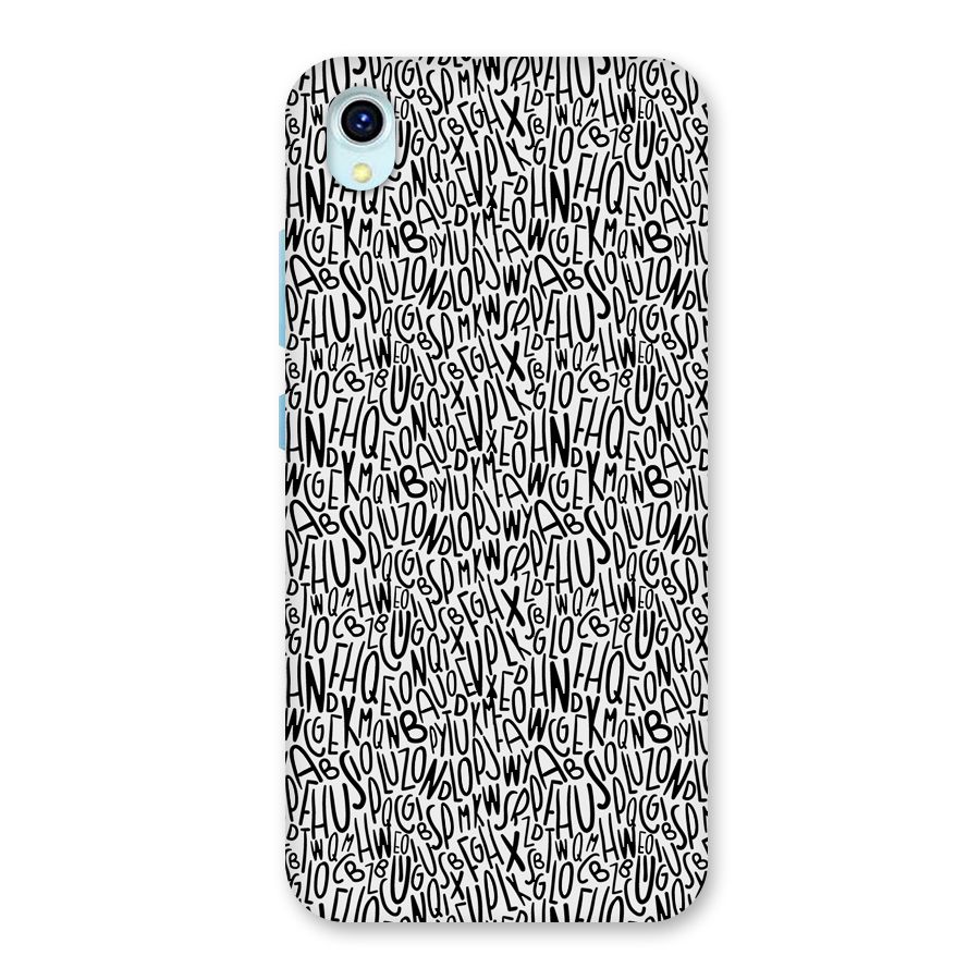 Alphabet Seamless Abstract Back Case for Vivo Y1s