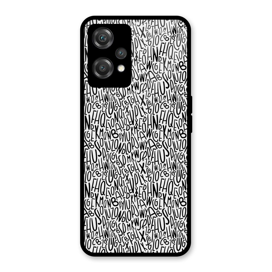 Alphabet Seamless Abstract Glass Back Case for OnePlus Nord CE 2 Lite 5G