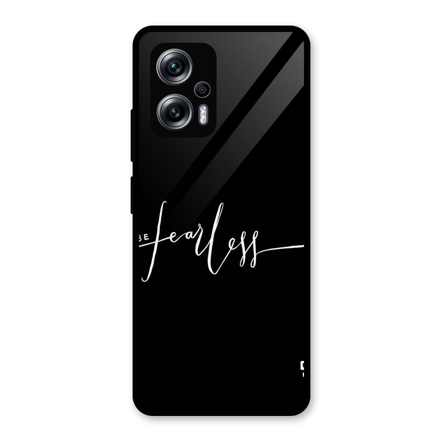 Always Be Fearless Glass Back Case for Redmi K50i