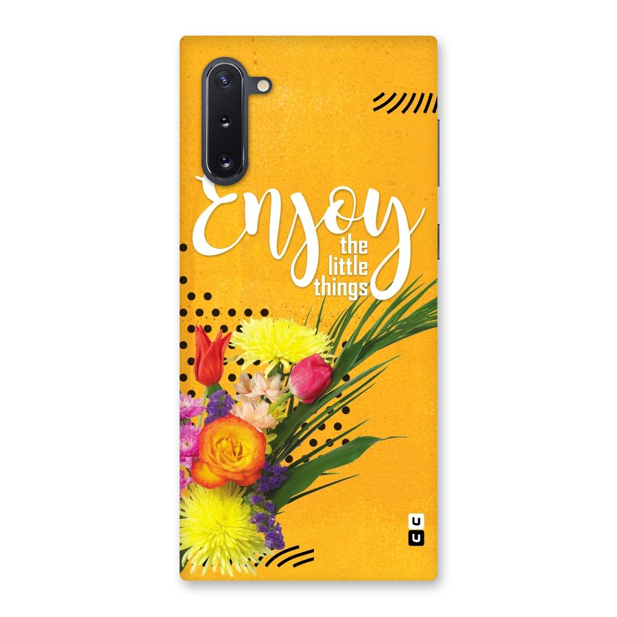 Always Enjoy Little Things Back Case for Galaxy Note 10
