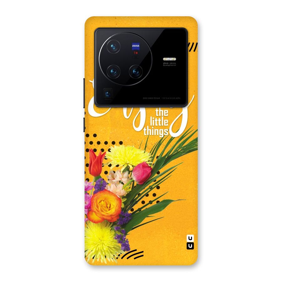 Always Enjoy Little Things Back Case for Vivo X80 Pro