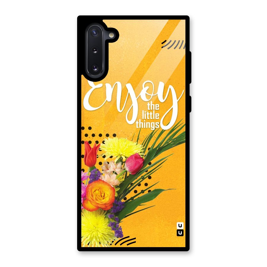 Always Enjoy Little Things Glass Back Case for Galaxy Note 10