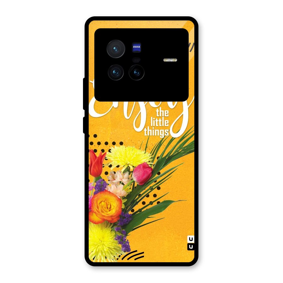 Always Enjoy Little Things Glass Back Case for Vivo X80