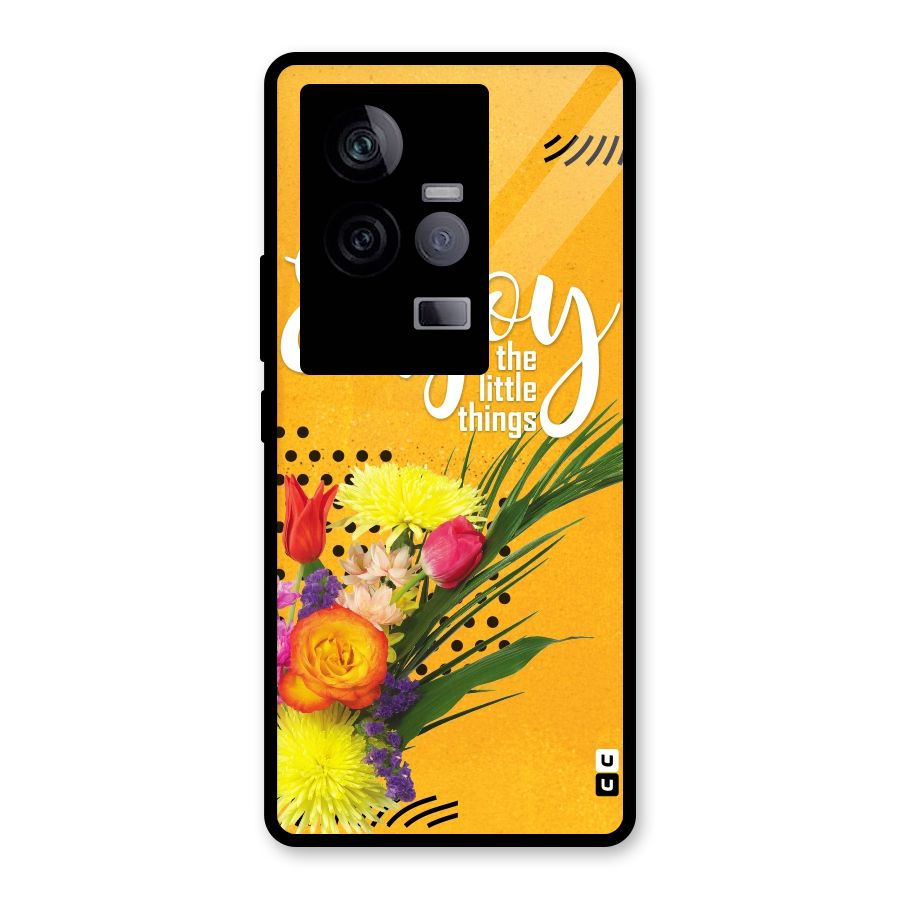 Always Enjoy Little Things Glass Back Case for Vivo iQOO 11 5G