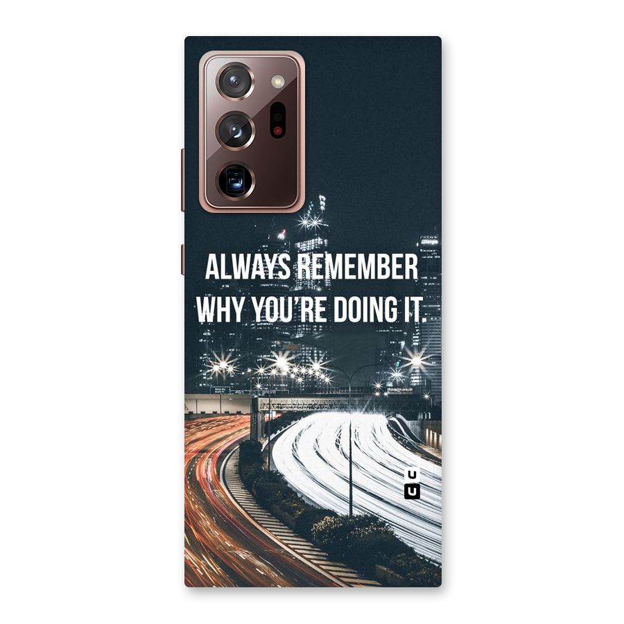 Always Remember Back Case for Galaxy Note 20 Ultra