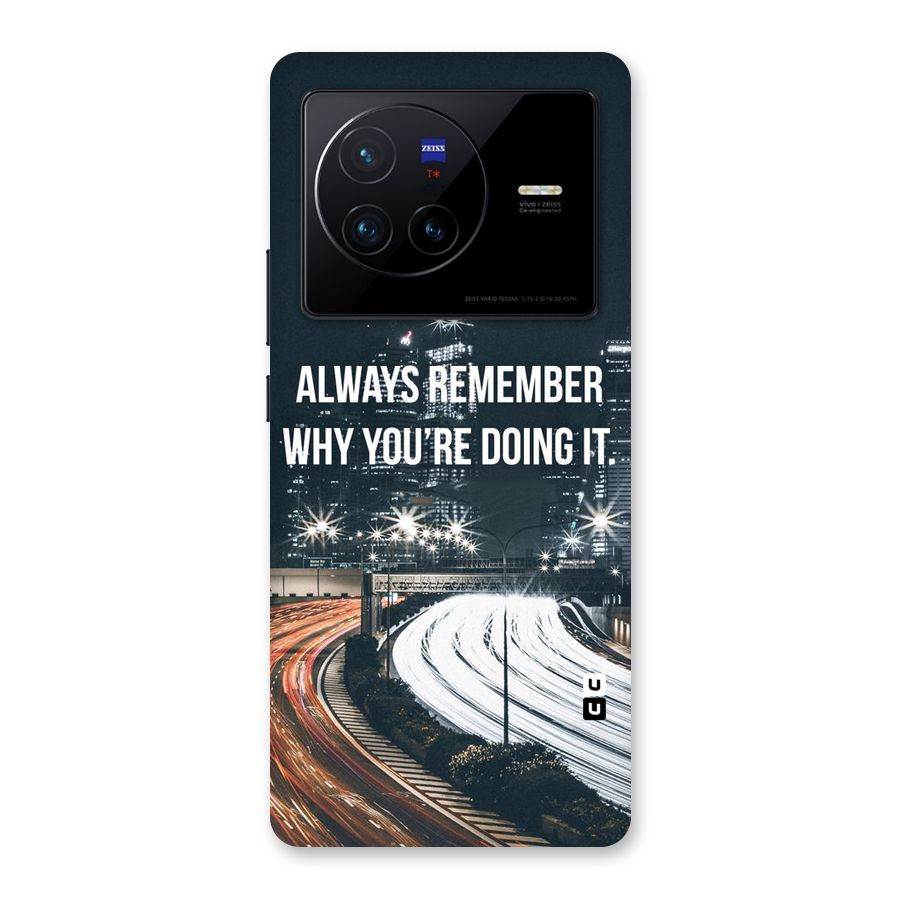 Always Remember Back Case for Vivo X80