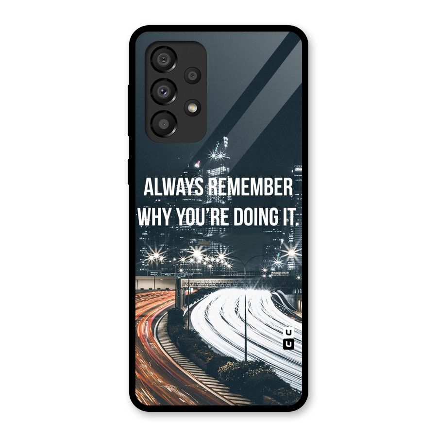Always Remember Glass Back Case for Galaxy A33 5G