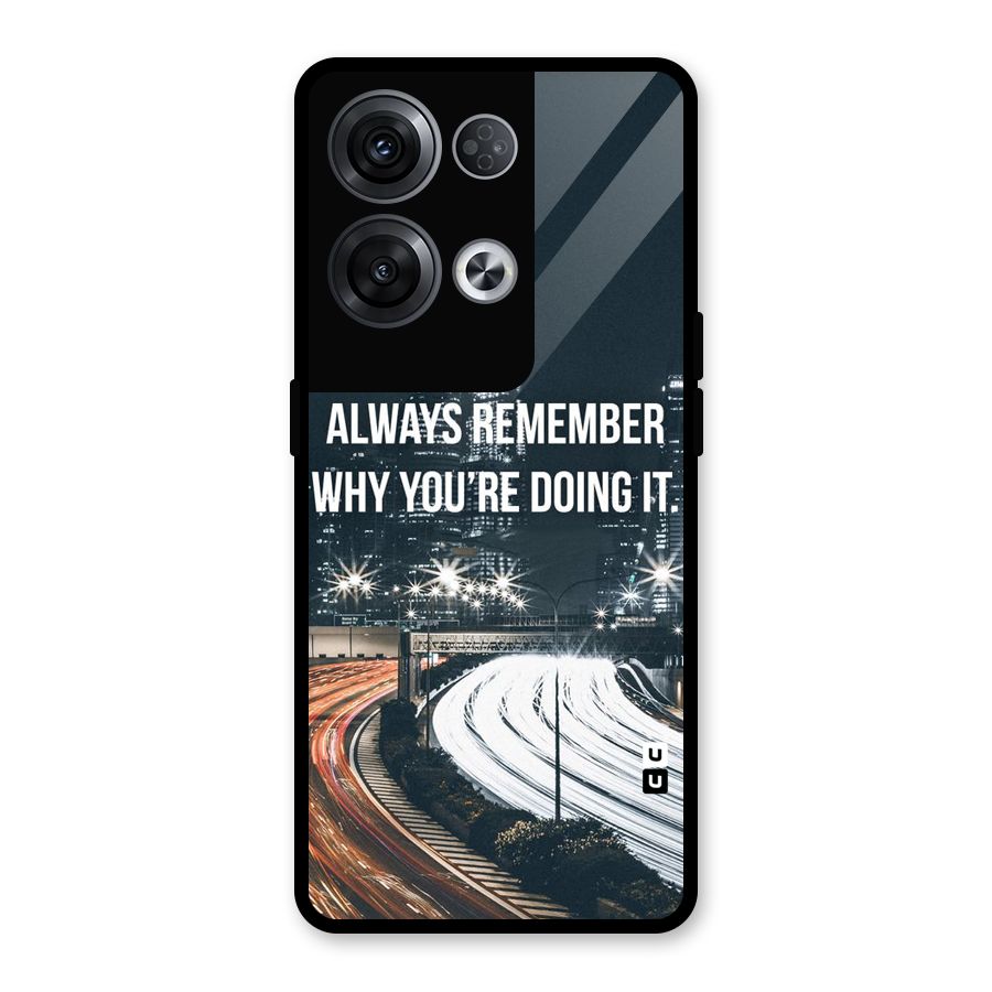 Always Remember Glass Back Case for Oppo Reno8 Pro 5G
