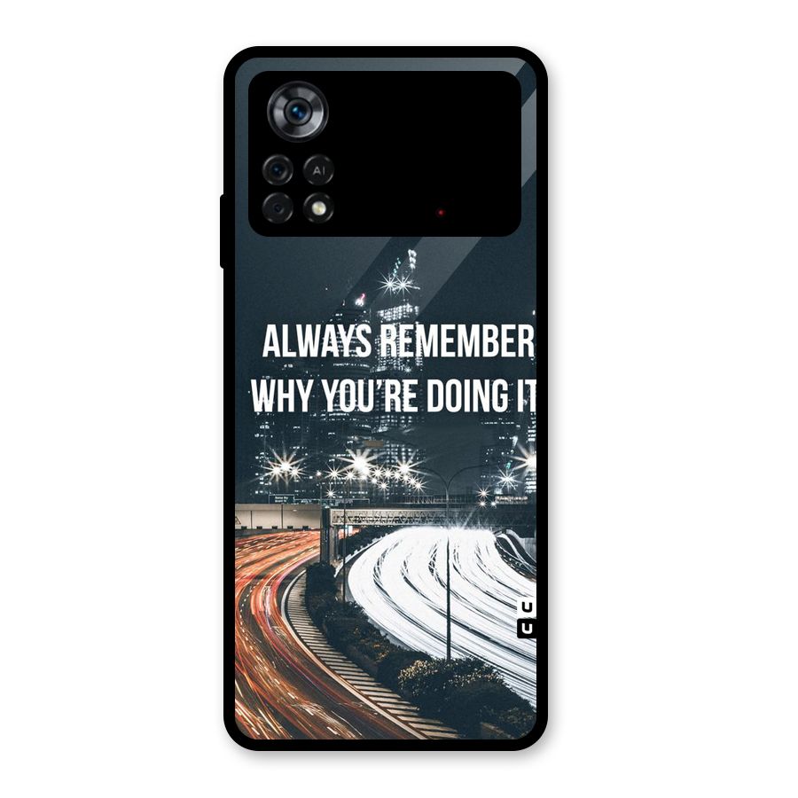 Always Remember Glass Back Case for Poco X4 Pro 5G