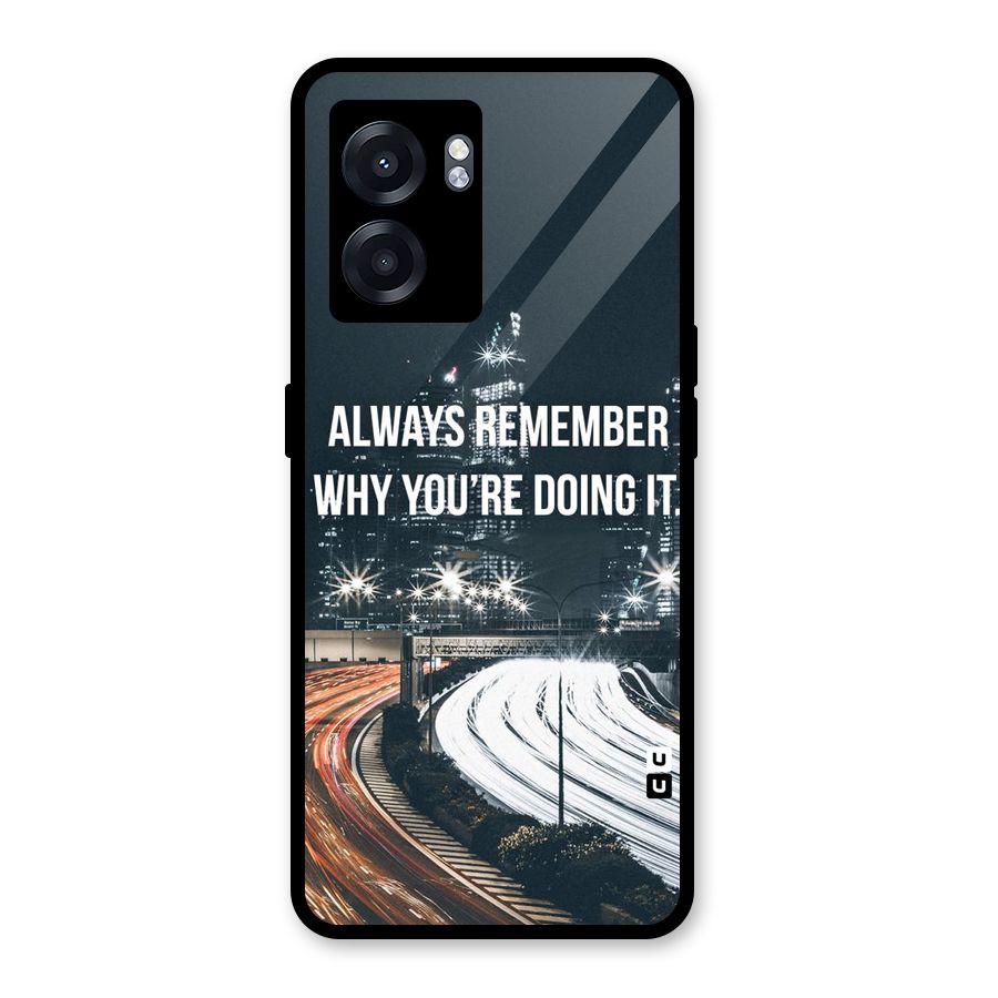 Always Remember Glass Back Case for Realme Narzo 50 5G