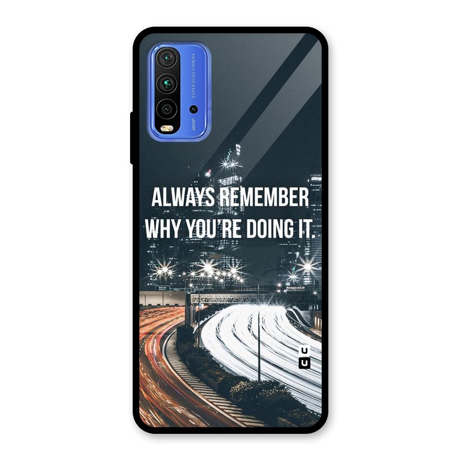 Always Remember Glass Back Case for Redmi 9 Power