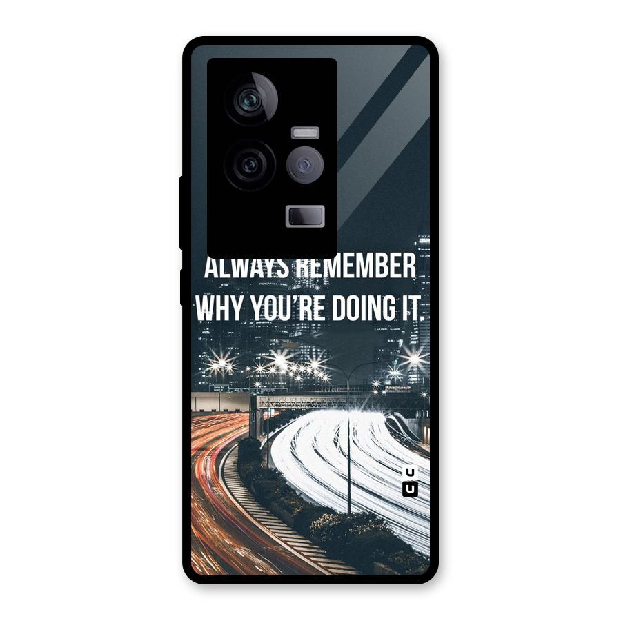 Always Remember Glass Back Case for Vivo iQOO 11 5G