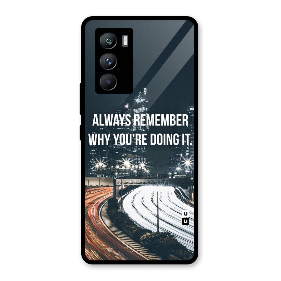 Always Remember Glass Back Case for Vivo iQOO 9 SE