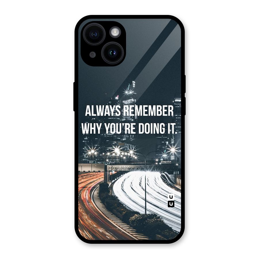 Always Remember Glass Back Case for iPhone 14