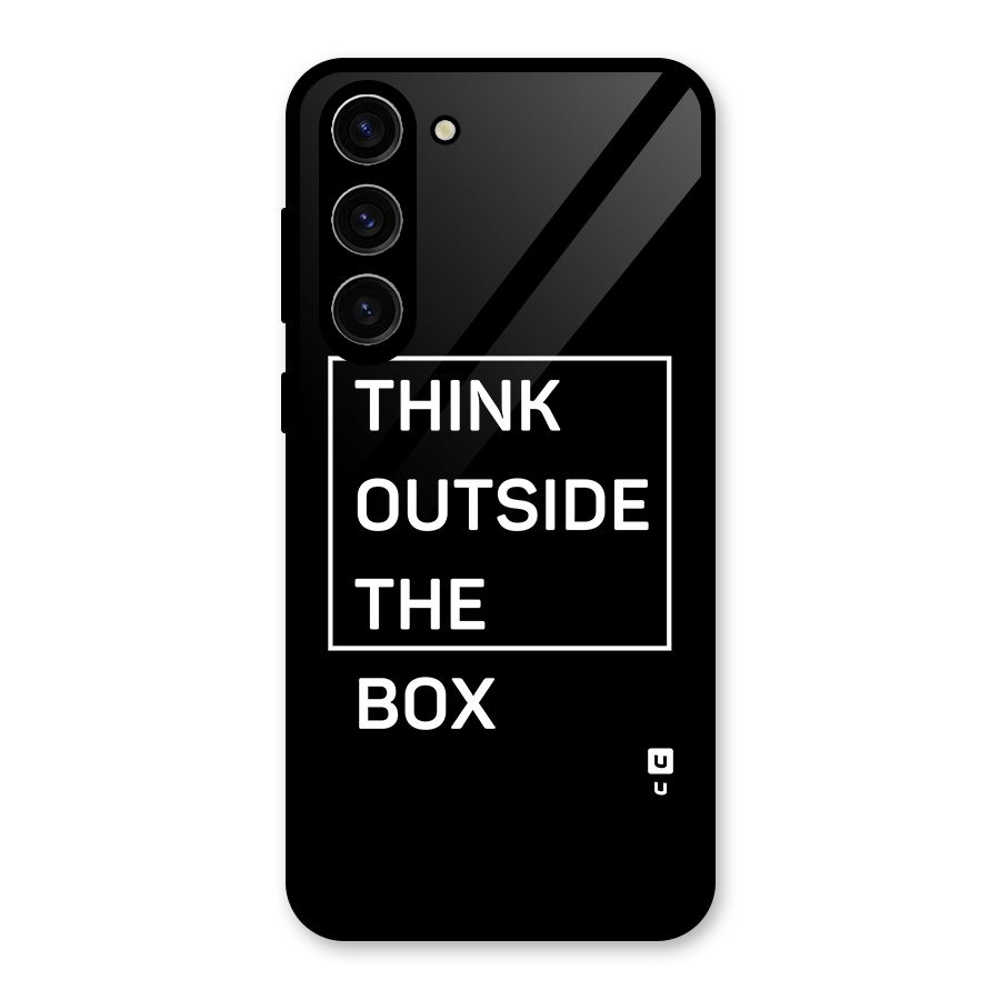 Always Think Outside Glass Back Case for Galaxy S23 Plus