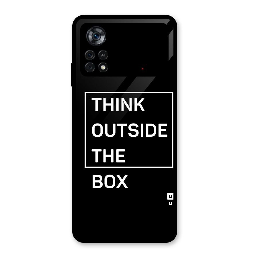 Always Think Outside Glass Back Case for Poco X4 Pro 5G