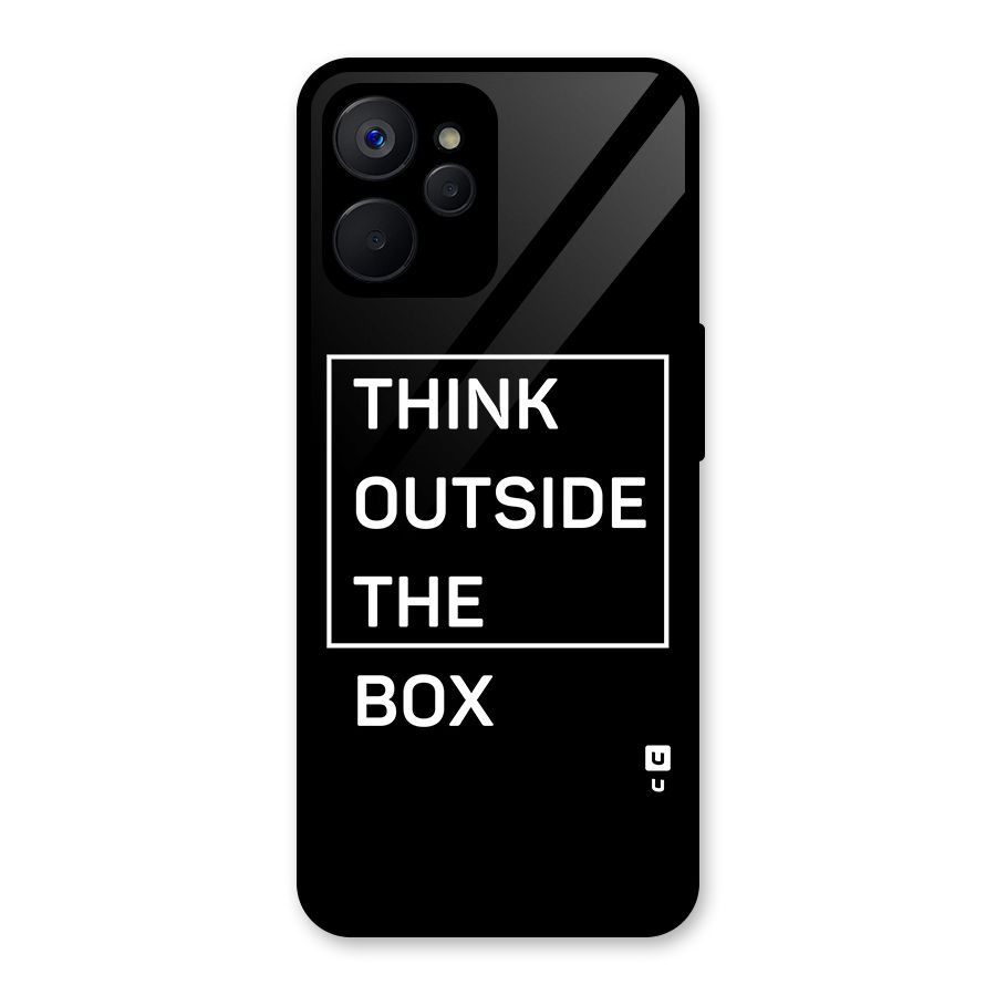 Always Think Outside Glass Back Case for Realme 9i 5G