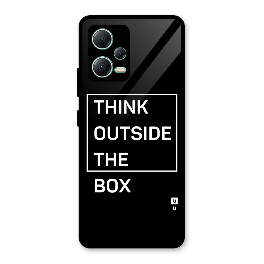 Always Think Outside Glass Back Case for Redmi Note 12 5G