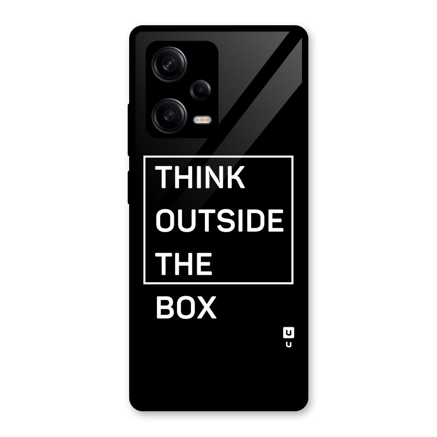Always Think Outside Glass Back Case for Redmi Note 12 Pro