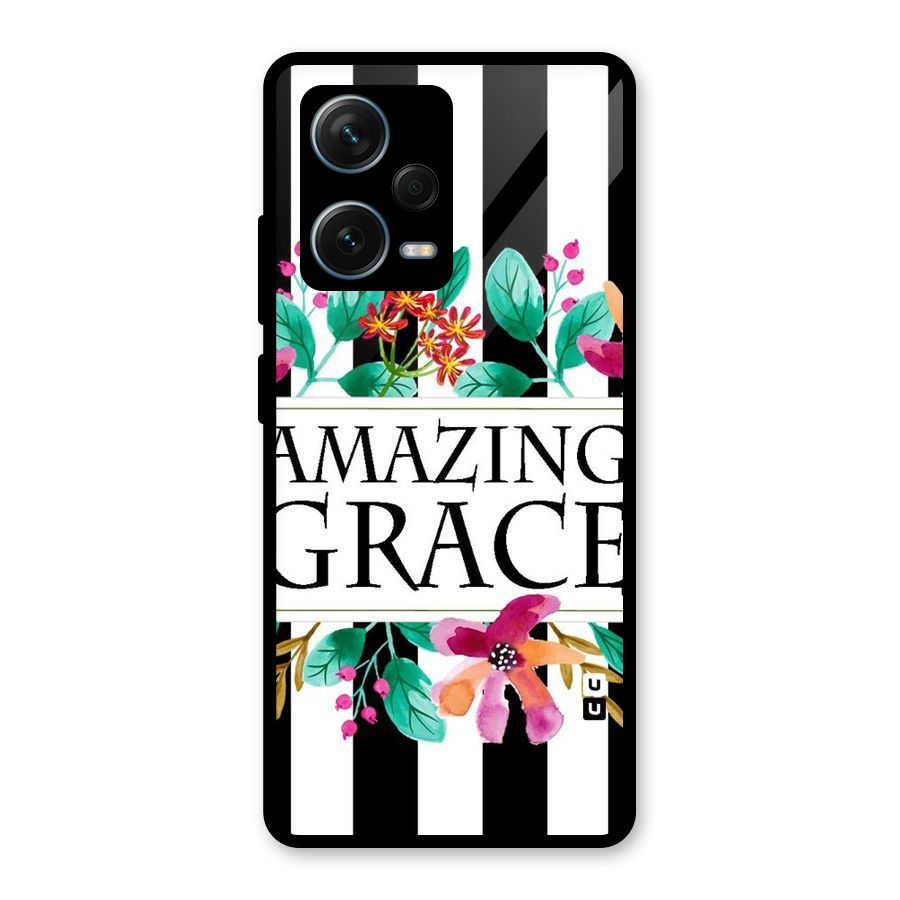 Amazing Grace Glass Back Case for Redmi Note 12 Pro Plus 5G