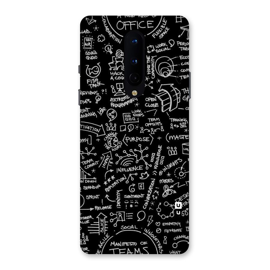 Anatomy Pattern Back Case for OnePlus 8