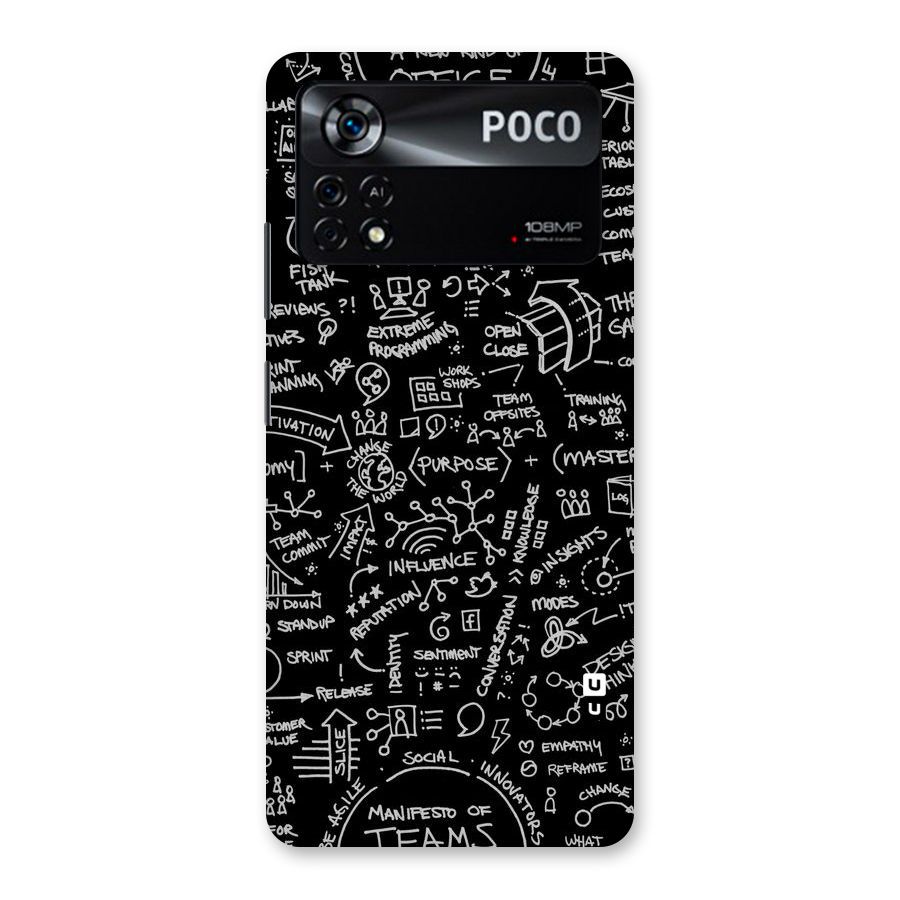 Anatomy Pattern Back Case for Poco X4 Pro 5G