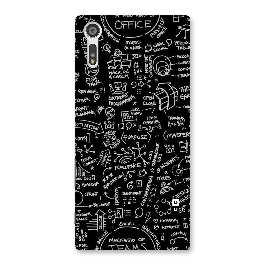 Anatomy Pattern Back Case for Xperia XZ