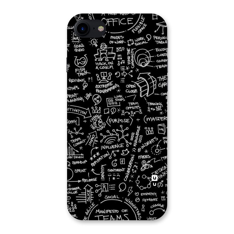 Anatomy Pattern Back Case for iPhone SE 2020