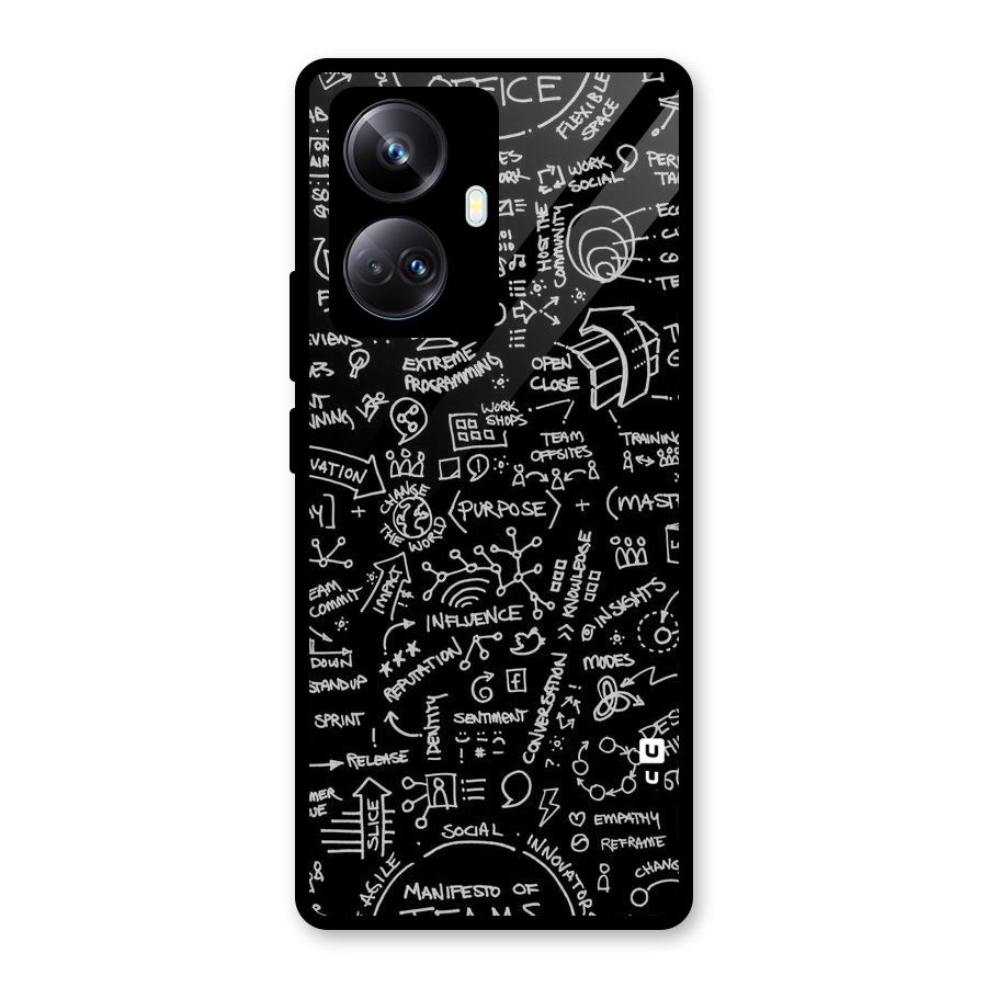 Anatomy Pattern Glass Back Case for Realme 10 Pro Plus