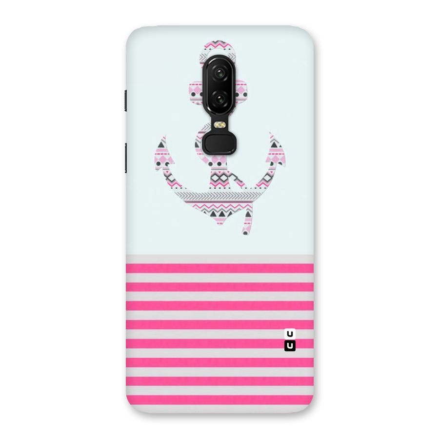 Anchor Design Stripes Back Case for OnePlus 6