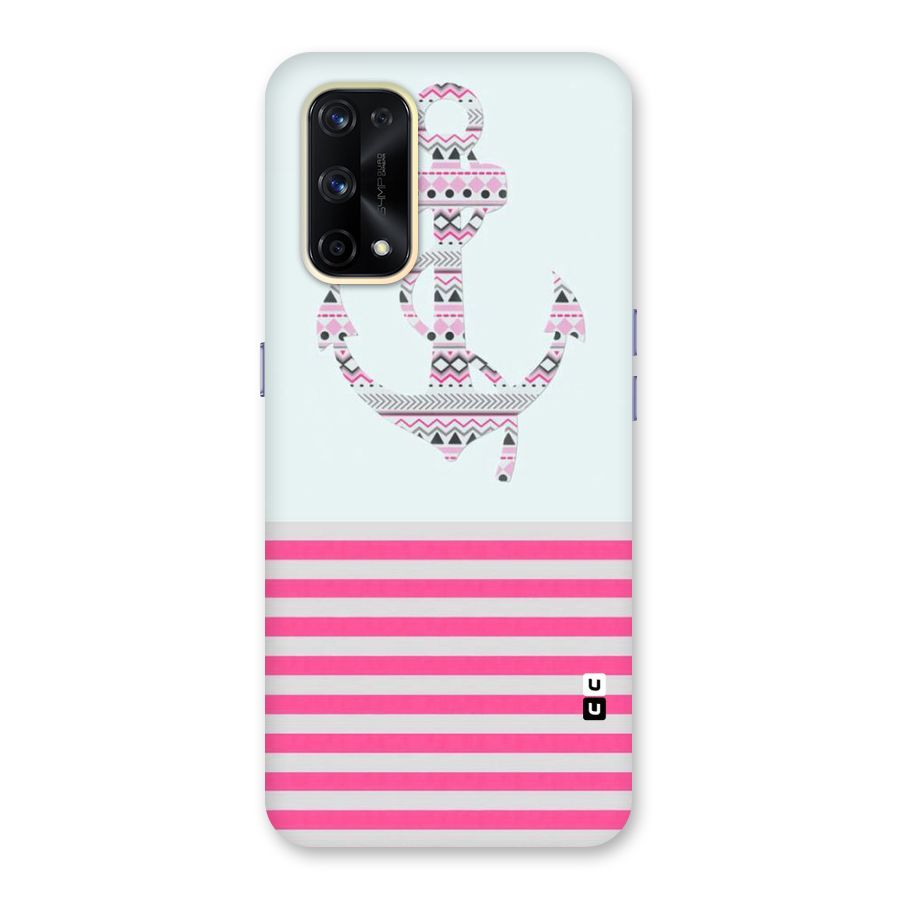 Anchor Design Stripes Glass Back Case for Realme X7 Pro