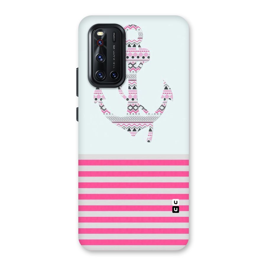 Anchor Design Stripes Back Case for Vivo V19