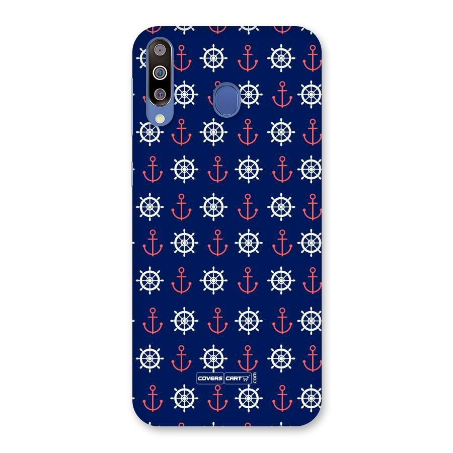 Anchor Pattern Blue Back Case for Galaxy M30