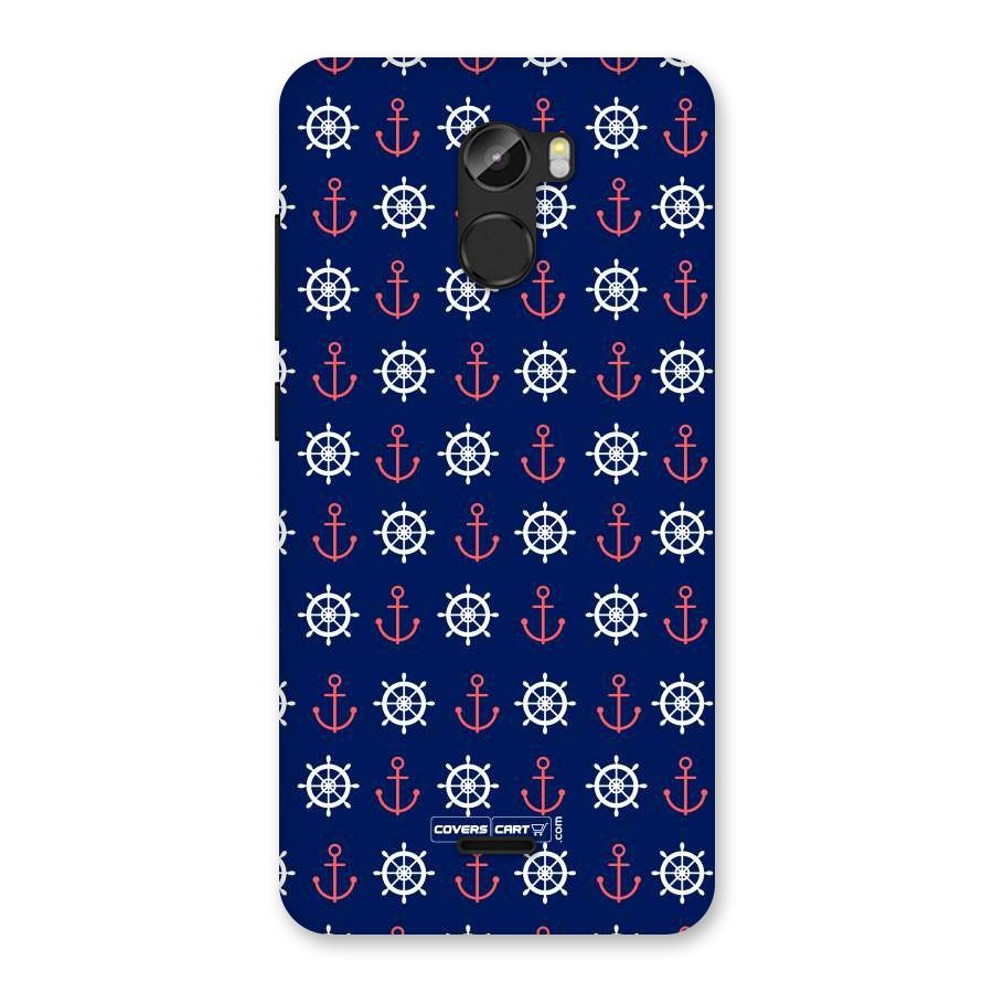 Anchor Pattern Blue Back Case for Gionee X1
