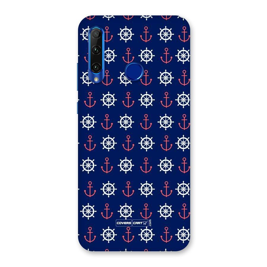 Anchor Pattern Blue Back Case for Honor 20i