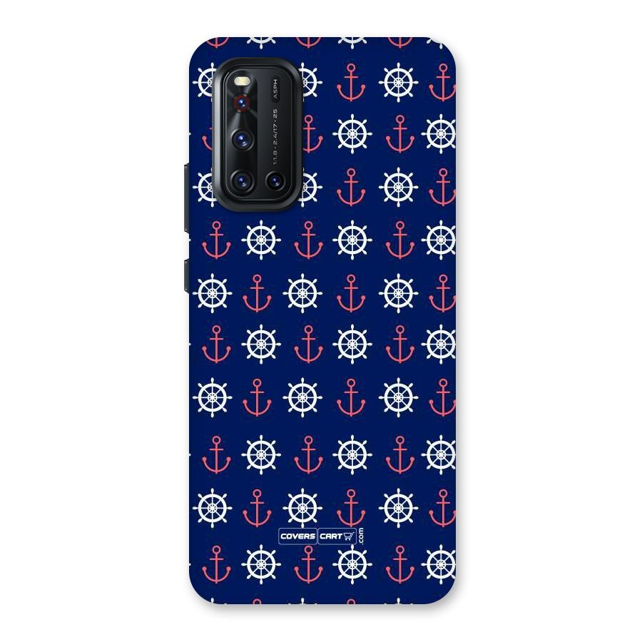 Anchor Pattern Blue Back Case for Vivo V19