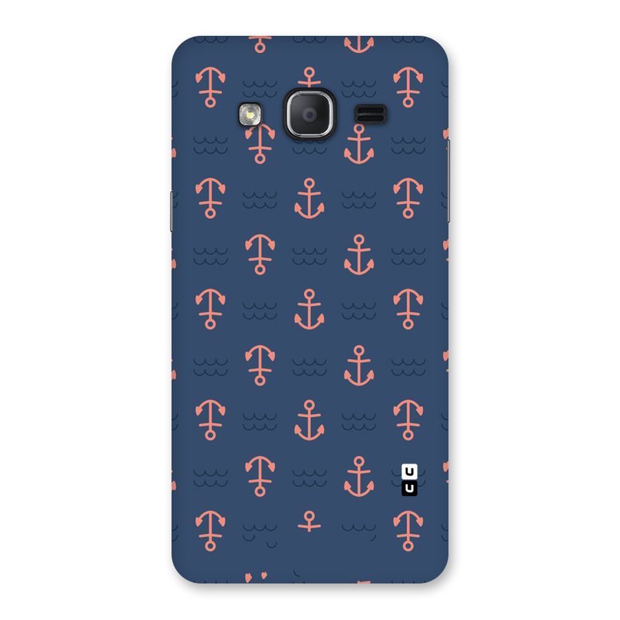Anchor Sea Blue Back Case for Galaxy On7 2015