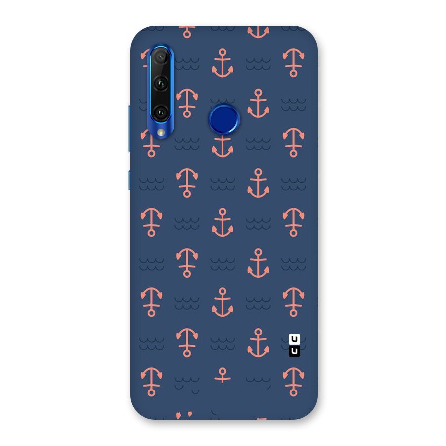 Anchor Sea Blue Back Case for Honor 20i