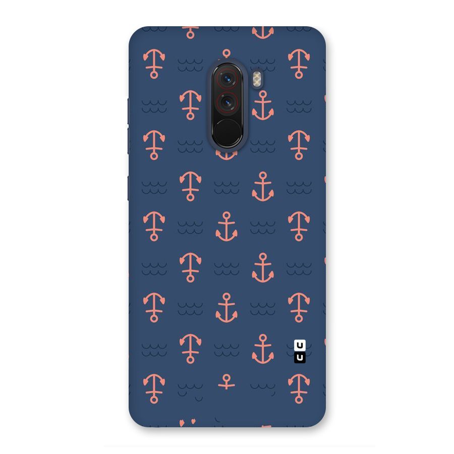 Anchor Sea Blue Back Case for Poco F1