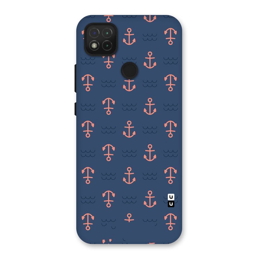 Anchor Sea Blue Back Case for Redmi 9