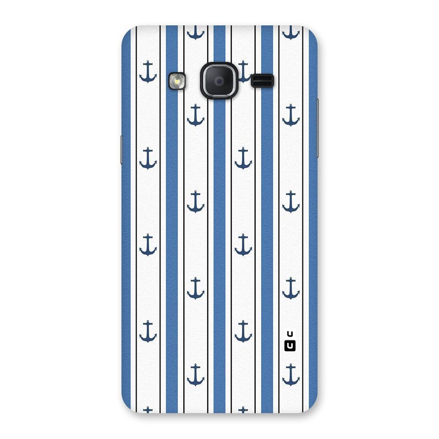 Anchor Stripe Lines Back Case for Galaxy On7 2015