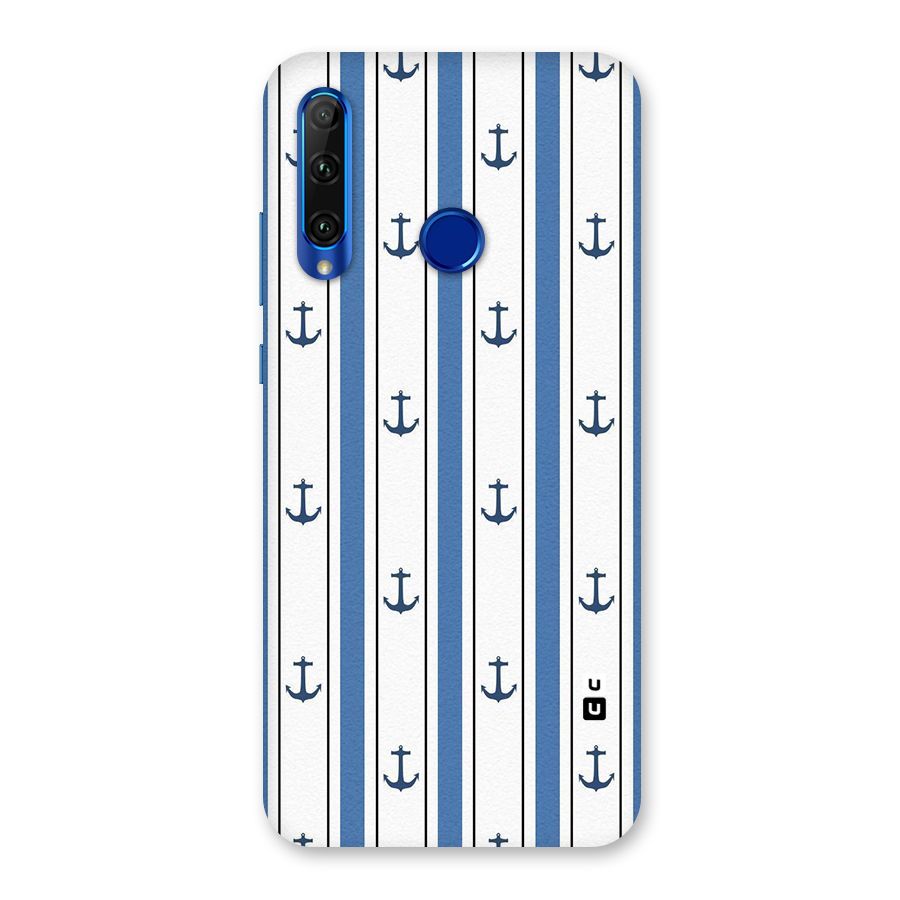 Anchor Stripe Lines Back Case for Honor 20i